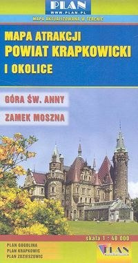 Powiat Krapkowicki i okolice mapa atrakcji 1:40 000