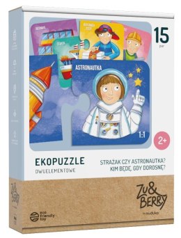 Ekopuzzle dwuelementowe Strażak czy astronauta?