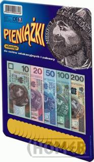 Pieniążki edukacyjne banknoty pieniądze