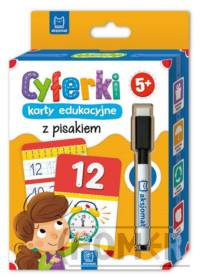 Cyferki Karty edukacyjne z pisakiem 5+