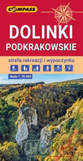 Dolinki Podkrakowskie Mapa turystyczna 1:25 000