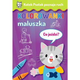 Kotek Psotek poznaje ruch Kolorowanki maluszka Co jeżdzi? KS66157 Trefl