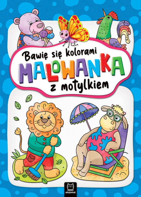 Bawię się kolorami Malowanka z motylkiem