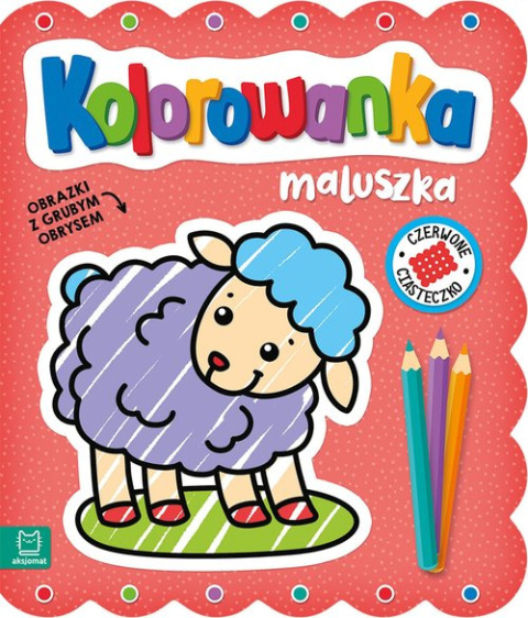 Kolorowanka maluszka Obrazki z grubym obrysem Czerwone ciasteczko