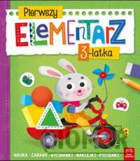 Pierwszy elementarz 3-latka Nauka zabawa wycinanki naklejki piosenki