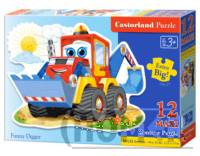 Puzzle 12 MAXI Konturowe:Funny Digger