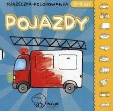 Książeczka-kolorowanka. Pojazdy 3-4 lata