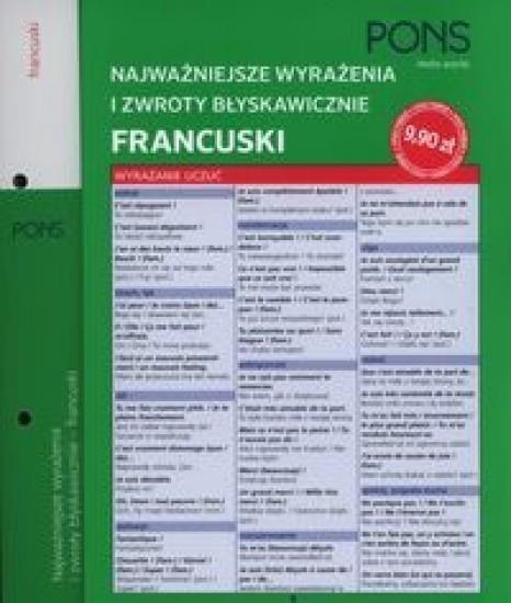 Najważniejsze wyrażenia i zwroty błysk. Francuski