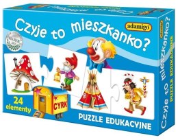 Puzzle edukacyjne - Czyje to mieszkanko?