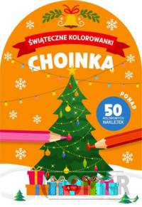 Choinka Świąteczne kolorowanki