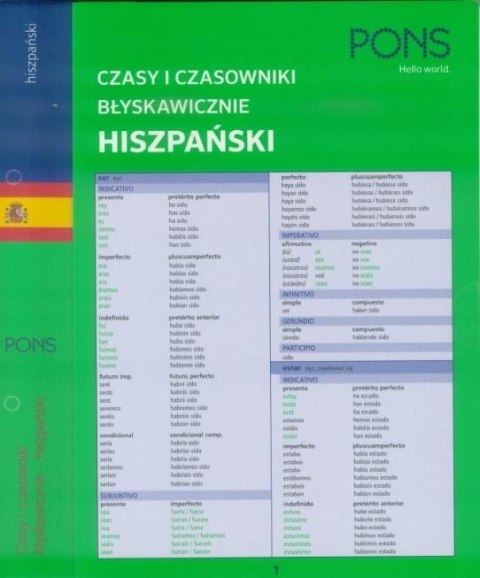 Czasy i czasowniki błyskawicznie. Hiszpański PONS