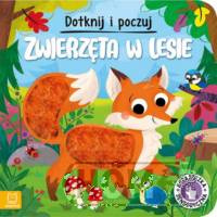 Dotknij i poczuj Zwierzęta w lesie Książeczka sensoryczna