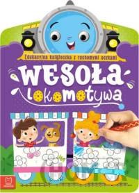 Wesoła lokomotywa Edukacyjna książeczka z ruchomymi oczkami