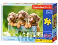 Puzzle 100 Cute Dachshunds pieski