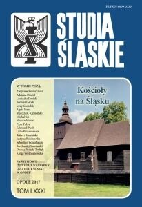 Studia śląskie tom 81 (LXXXI), Kościoły na Śląsku