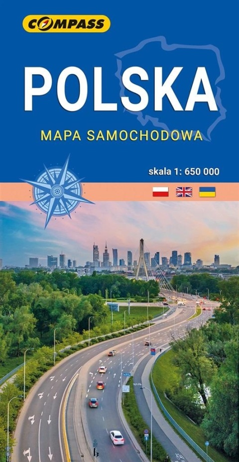 Polska 1:650 000 Mapa samochodowa