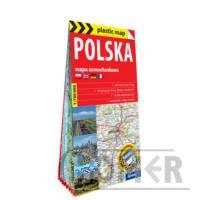 Polska 1:700 000 foliowana mapa samochodowa