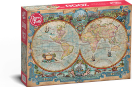 Puzzle 2000 Great Discoveries World Map CherryPazzi 50125