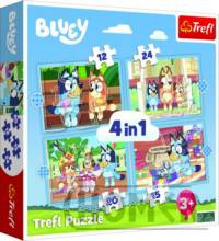 Puzzle 4w1 Bluey i jego świat