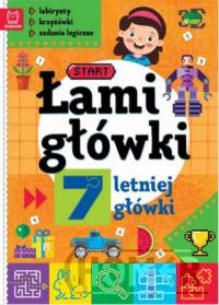 Łamigłówki 7-letniej główki. Labirynty, krzyżówki, zadania logiczne.