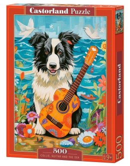 Puzzle 500 Collie, Guitar and the Sea CASTOR