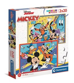 Puzzle 2x20 Super Kolor Mickey