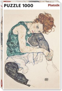 Puzzle 1000 - Schiele, Siedząca Kobieta PIATNIK