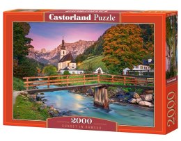 Puzzle 2000 Sunset in Ramsau