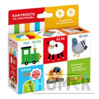 CzuCzu Kontrasty na sznureczku Książeczka do pokazywania dla dzieci 6-9 mies.+