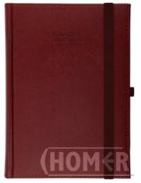 Kalendarz nauczyciela 2024/25 A5D Nebraska z gumką Brąz