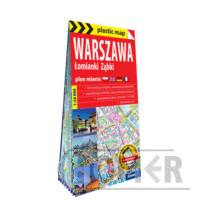 Warszawa Łomianki Ząbki foliowany plan miasta 1:26 000