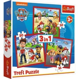 Puzzle 3w1 Wesołe pieski Paw Patrol TREFL