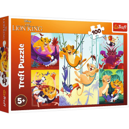 Puzzle 100 Dzielny Król Lew Disney 16478