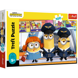 Puzzle 100 Minionki na lotnisku TREFL