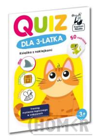 Quiz dla 3-latka Książka z naklejkami Kapitan Nauka