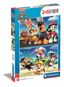 Puzzle 2x60 Super Kolor Paw Patrol