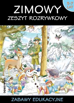 Zimowy zeszyt rozrywkowy. Zabawy edukacyjne