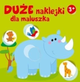 Duże naklejki dla maluszka. Nosorożec 3+