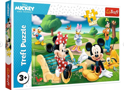 Puzzle 24 maxi Miki w gronie przyjaciół TREFL