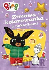 Bing Zimowa kolorowanka z naklejkami