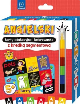 Uczę się i koloruję 5+ Angielski. Karty edukacyjne