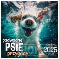 Kalendarz 2025 ścienny 330x330 Podwodne psie przygody