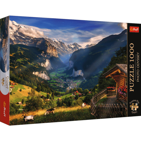 Puzzle 1000 Dolina Lauterbrunnen Szwajcaria 10821 Premium Plus Photo Odyssey