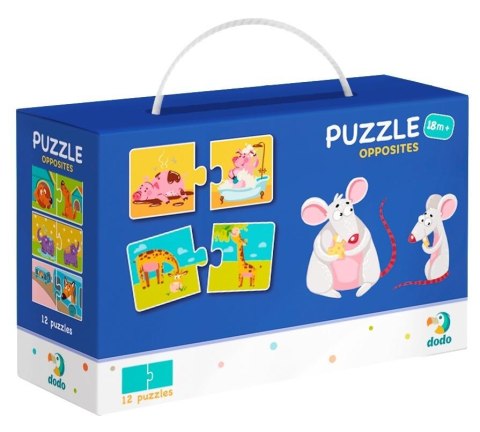 Puzzle 12x2 Zwierzęta - przeciwieństwa