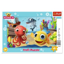 Puzzle ramkowe 15 Zabawy Rybki MiniMini TREFL