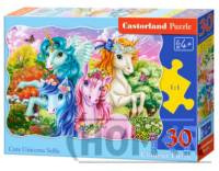 Puzzle 30 Cute Unicorns Selfie