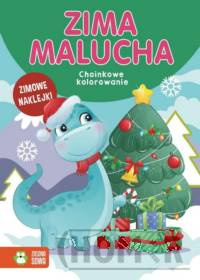 Zima malucha Choinkowe kolorowanie