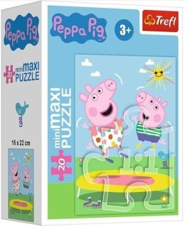 Puzzle 20 miniMaxi Beztroski dzień Peppy 2 TREFL