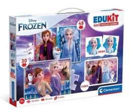 Puzzle 48 + 36 + Memo + 6 klocków Edukit Frozen