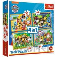 Puzzle 4w1 Wakacyjny Psi Patrol